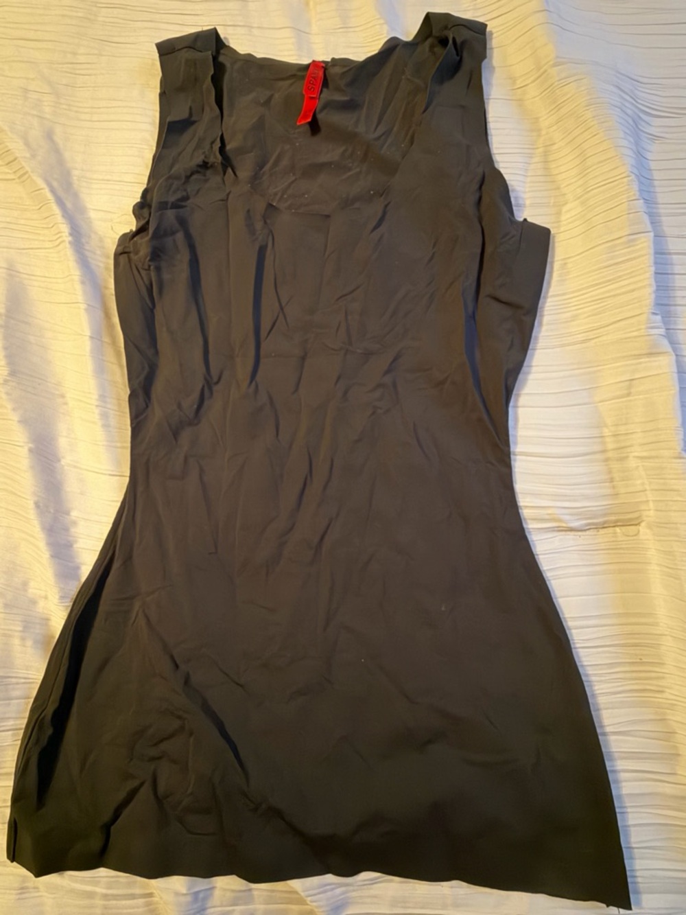 Spanx black tank top smoothing shaping size small